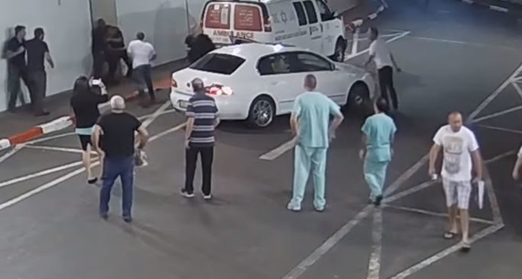 התקיפה באיכילוב. צילום מסך