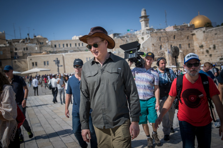 קונאן אובריאן בירושלים. צילום: יונתן זינדל, פלאש 90 