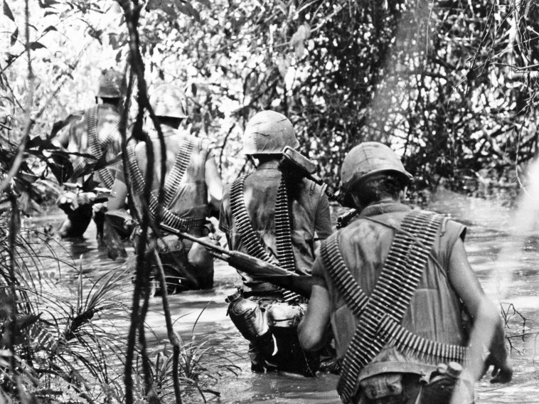 כוח אמריקאי בווייטנאם. צילום: Getty images 