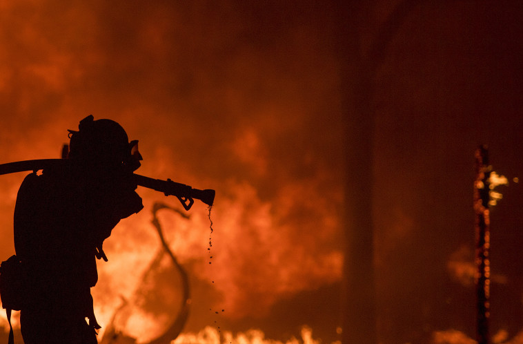 השריפות בקליפורניה. צילום: AFP