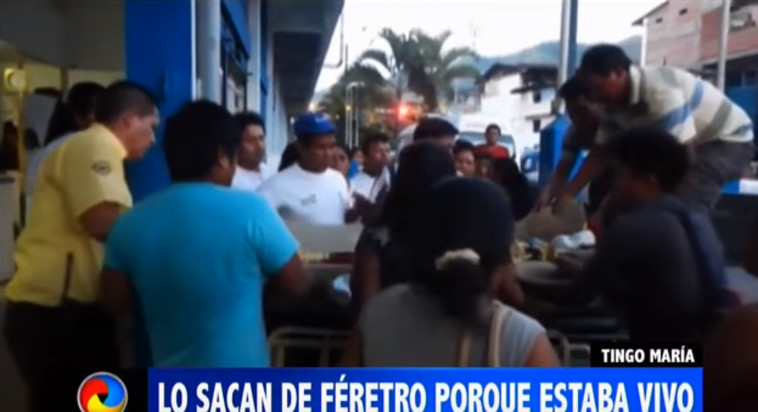 דורוטיו מחוץ לבית החולים. צילום מסך