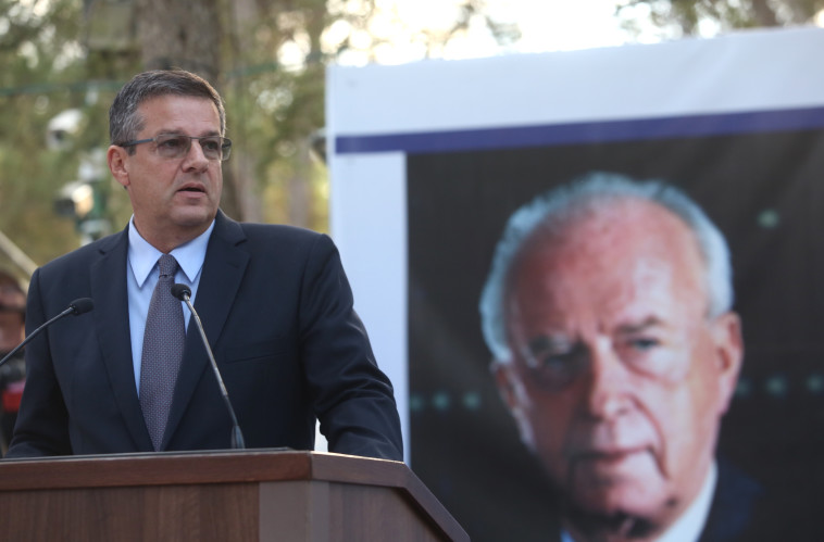 יובל רבין בטקס בהר הרצל. צילום: מרק ישראל סלם