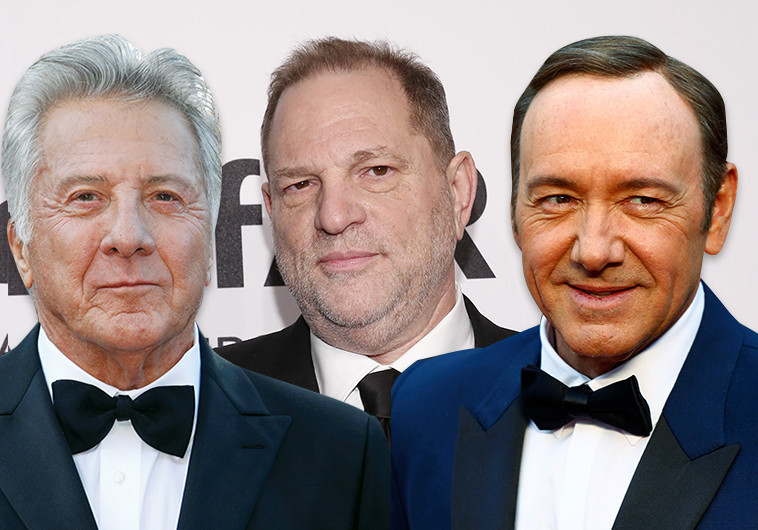 קווין ספייסי, הארווי ויינשטיין, דסטין הופמן. צילום: רויטרס