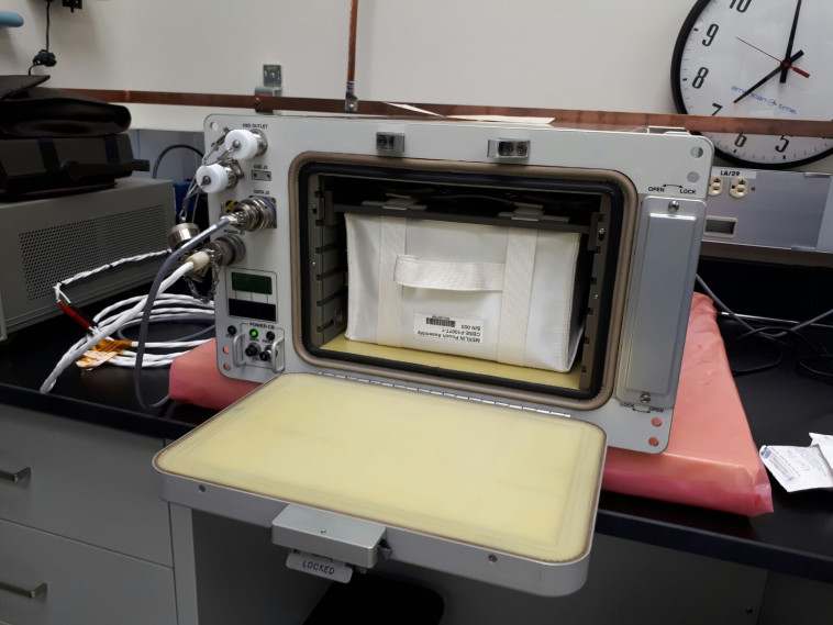 המעבדה של ספייספארמה בהכנה לשיגור. צילום: ספייס-פארמה