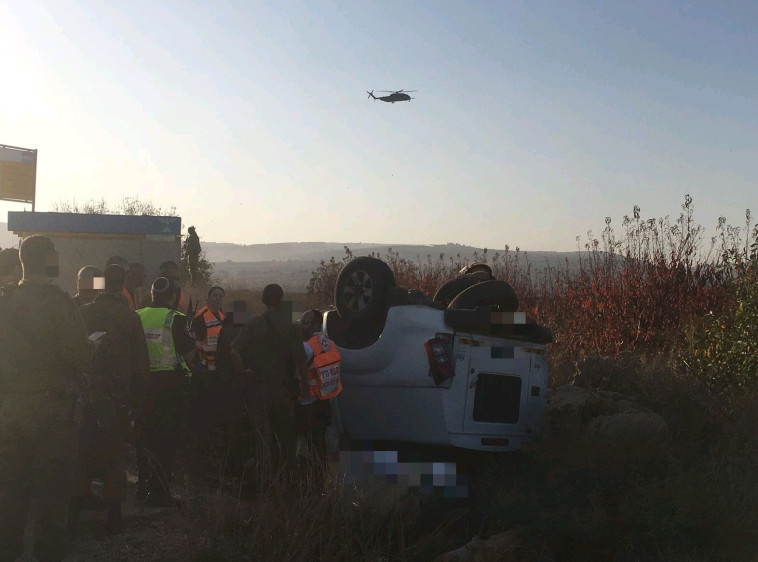 זירת התאונה הקטלנית. צילום: תיעוד מבצעי מד&quot;א