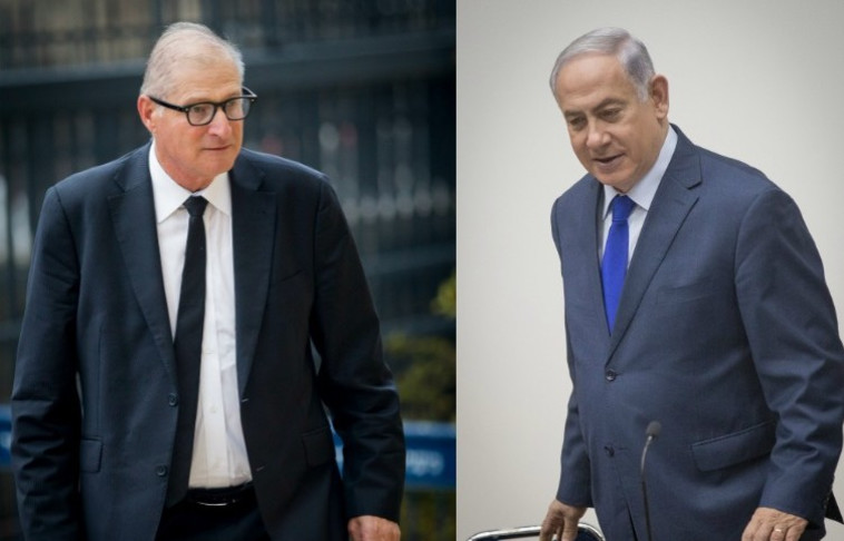 &quot;לחוץ ומיוזע&quot;. נתניהו ושמרון. צילום: יונתן זינדל, פלאש 90