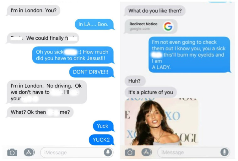 התכתבות עם הסוכן לשעבר. צילום מסך 