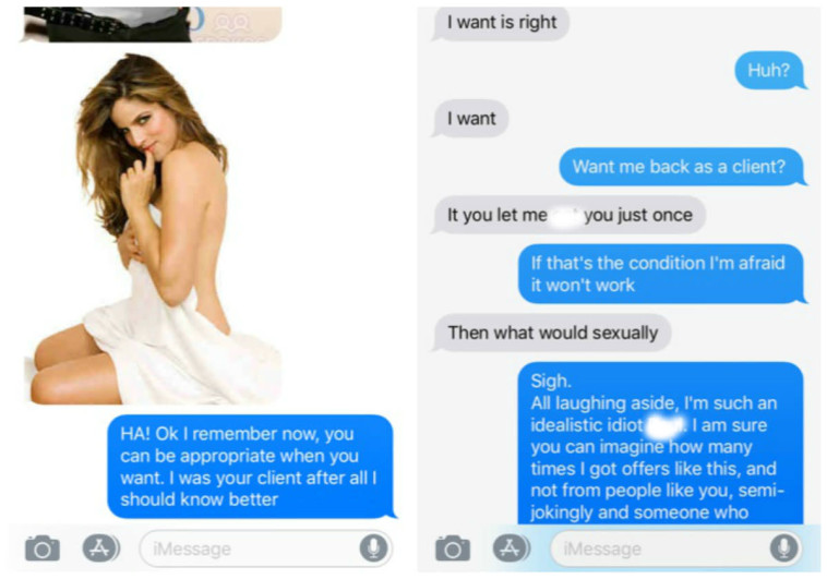 התכתבות עם הסוכן לשעבר. צילום מסך 