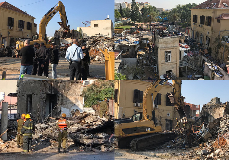 זירת האסון ביפו. צילום: אבשלום ששוני