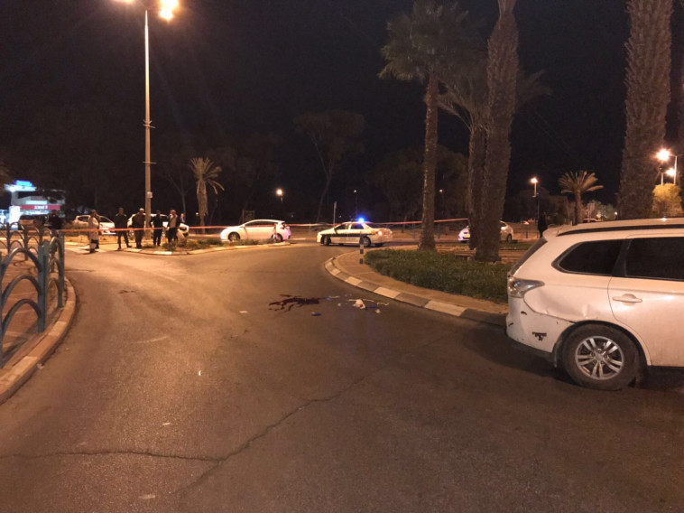 זירת הפיגוע. צילום: דוברות המשטרה