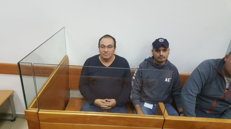 דב צור בדיון הארכת מעצרו. צילום: אלון חכמון