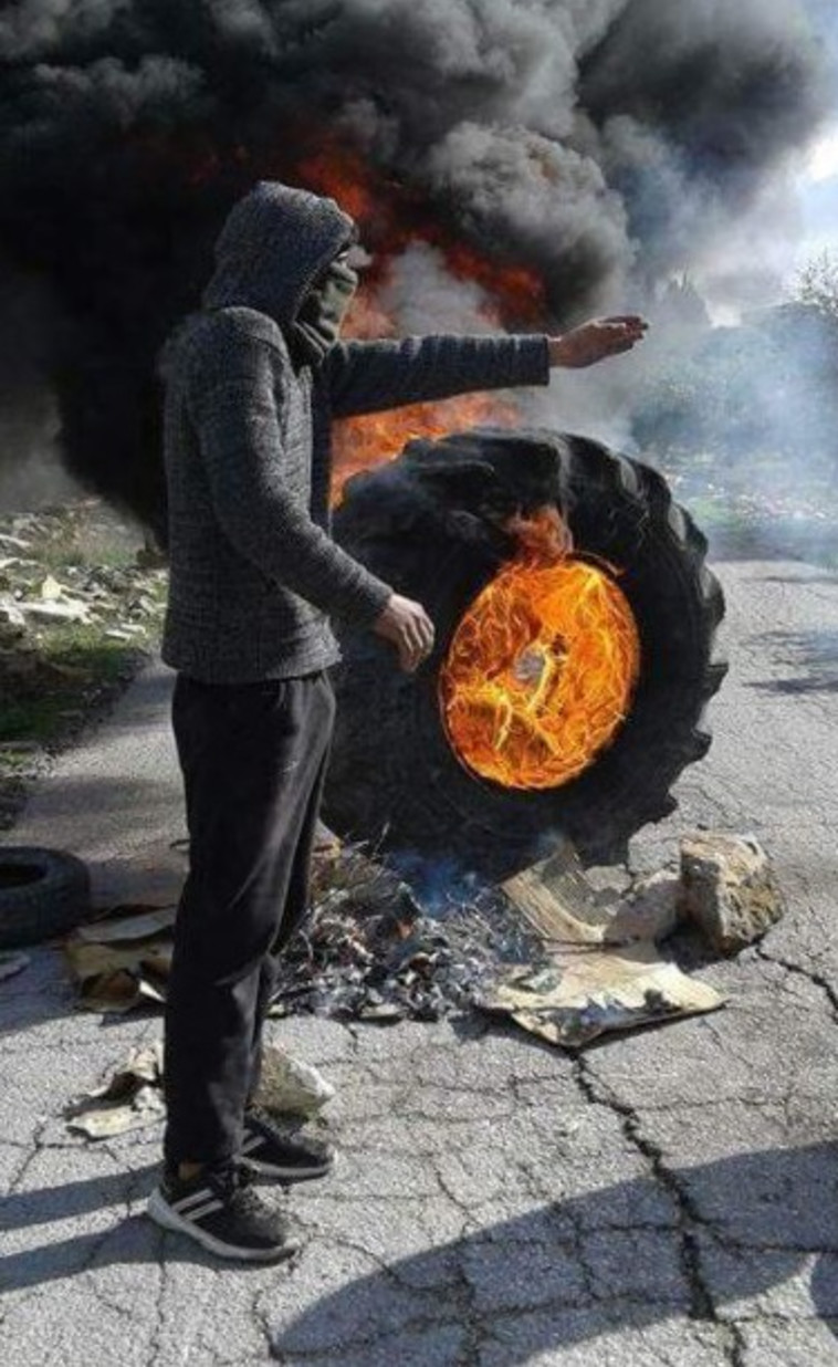 עימותים בעקבות הכרזת טראמפ. צילום: התקשורת הערבית