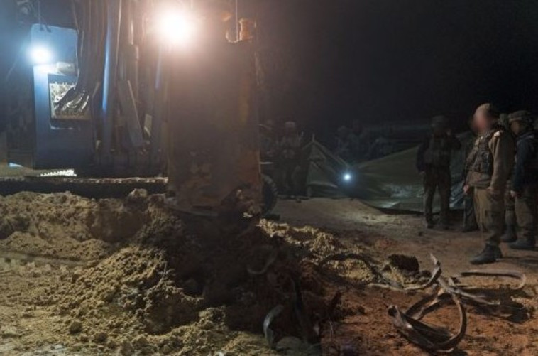 הרס מנהרת הטרור. צילום: דובר צה&quot;ל