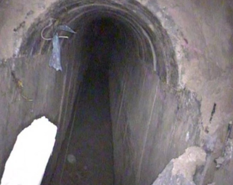 המנהרה שאותרה. צילום: דובר צה&quot;ל