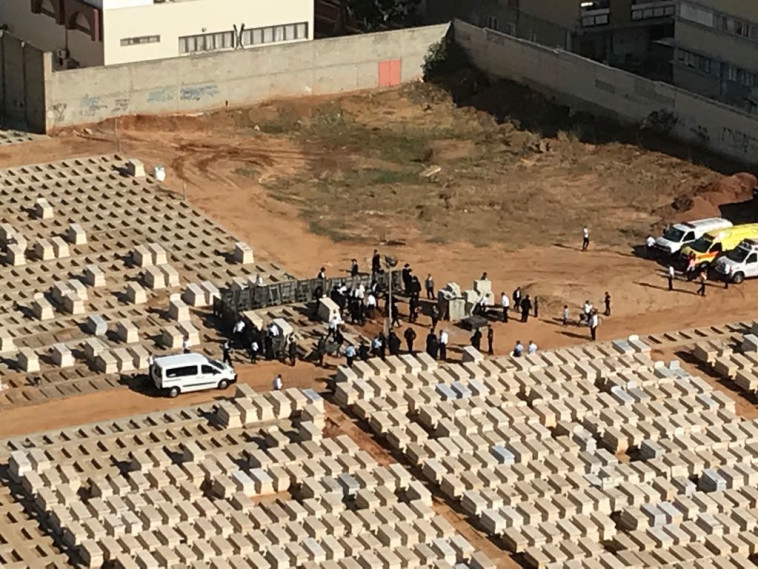 החלקה בה ייקבר הרב שטיינמן. צילום: אבשלום ששוני