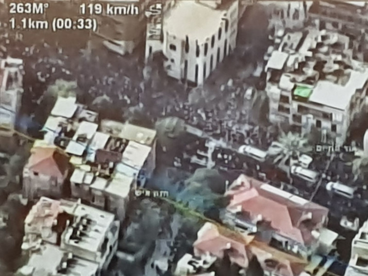 הלוויית הרב שטיינמן. צילום: דוברות המשטרה