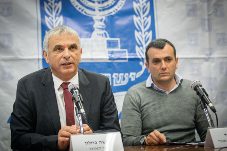 משה כחלון ושי באבד. צילום: יונתן זינדל, פלאש 90