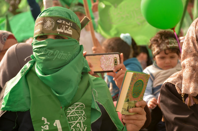 עצרת 30 שנה לייסוד חמאס. צילום: רשתות חברתיות