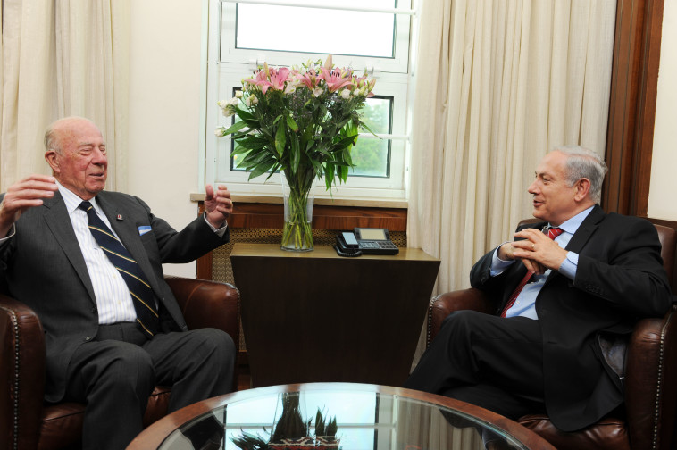 שולץ עם נתניהו. צילום: משה מילנר, לע&quot;מ