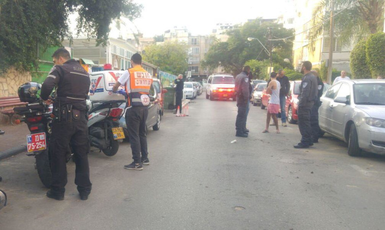 ניסיון חטיפת נשק ברמת גן. צילום: מד&quot;א