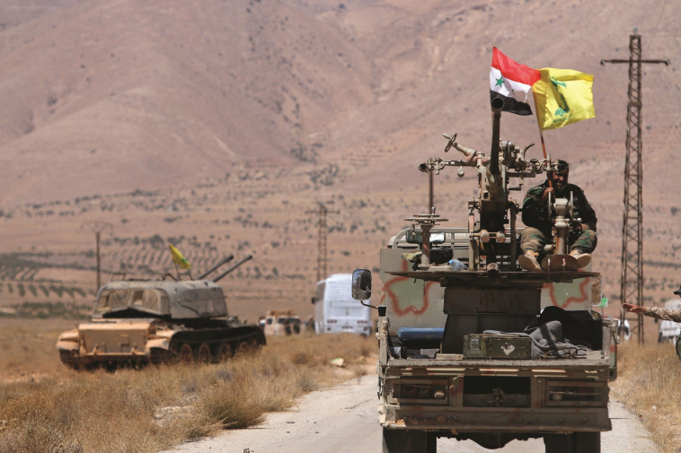 כח חיזבאללה בגבול סוריה ולבנון. צילום:רויטרס