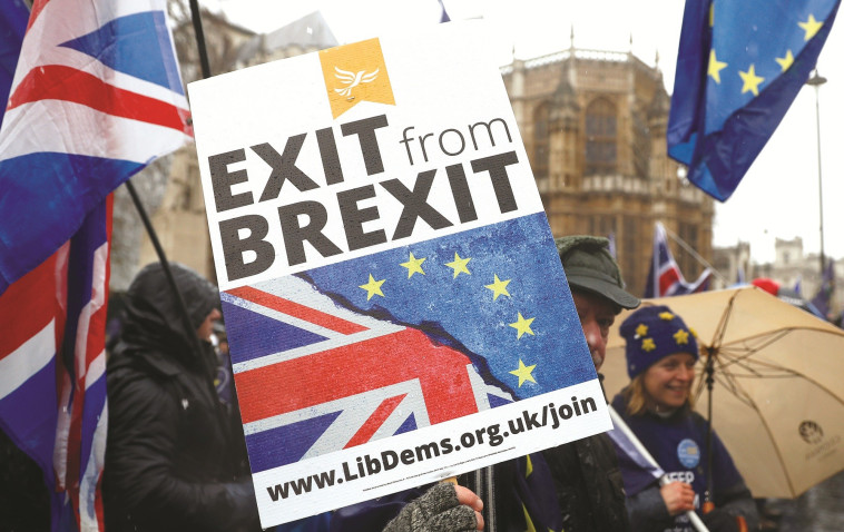 הפגנה נגד הברקזיט. צילום: רויטרס