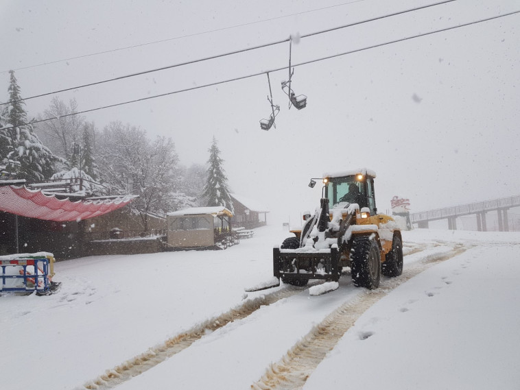 שלג בחרמון. צילום: אתר החרמון 