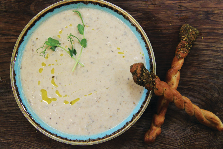 מרק חצילים ולבנה בטבעון. צילום: אגמדיה