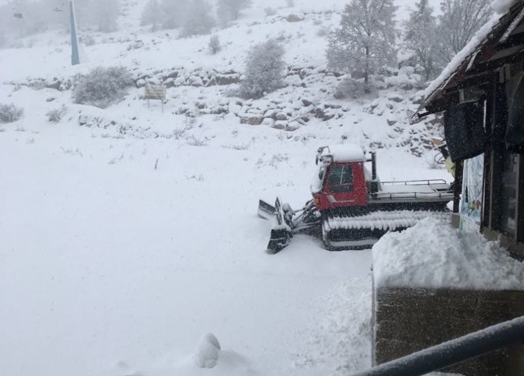 שלג בחרמון. צילום: אתר החרמון