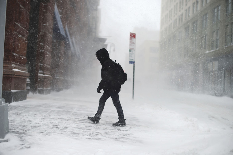 שלג בארצות הברית. צילום AFP
