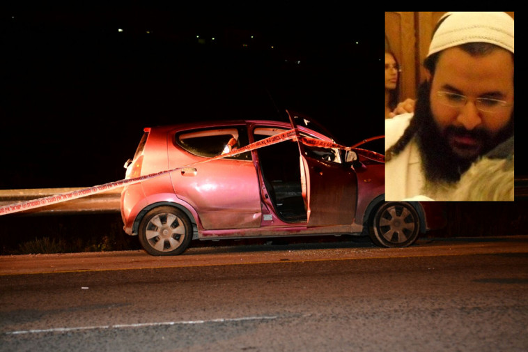 כל האפשרויות נבדקות. זירת הפיגוע סמוך לחוות גלעד. צילום: מאיר לביא וישי גלעד, TPS