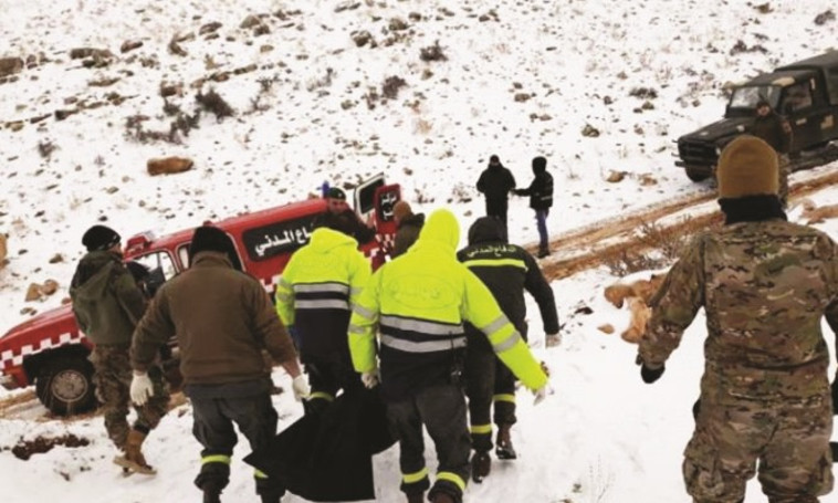 פינוי גופות הפליטים שקפאו בלבנון