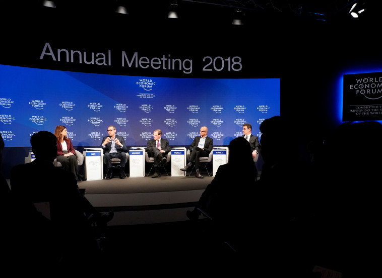 הפורום הכלכלי בדאבוס, היום. צילום: רויטרס