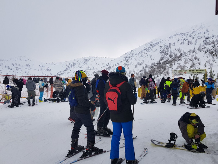 גולשים בחרמון. צילום: אתר החרמון