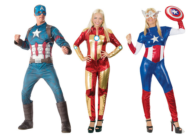 תחפושות של הנוקמים. צילום: יח&quot;צ