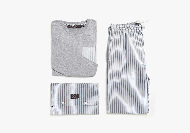 פיג'מת פסים לגבר של זארה הום. צילום: יח&quot;צ