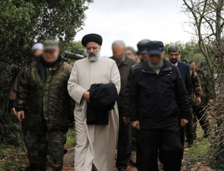 ראיסי מסייר בסמוך לגבול. צילום: טהרן טיימס