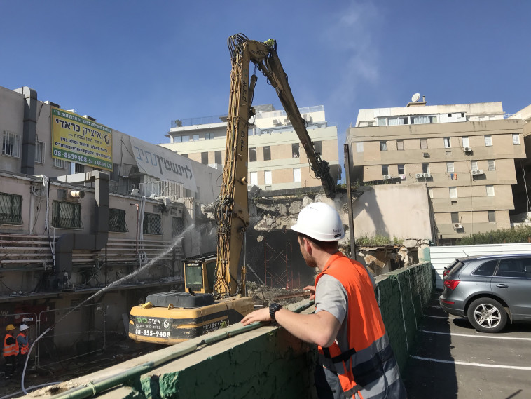 הריסת בית ליסין. צילום: אבשלום ששוני 
