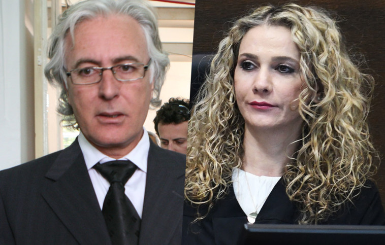 השופטת פוזננסקי ועורך דינה ציון אמיר. צילום: אבשלום ששוני, פלאש 90 