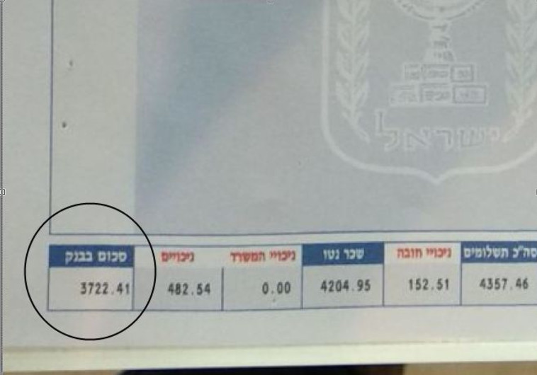 תלוש משכורת בפסיכולוגיה הציבורית. צילום: ללא
