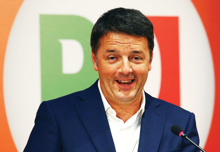 רנצי. מפלגתו בקריסה. צילום: רויטרס