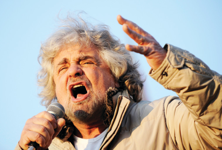 לא צחוק. מייסד &quot;חמשת הכוכבים&quot;, גרילו. צילום: רויטרס