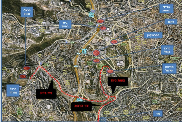 פריסת החניונים בירושלים. צילום: דוברות המשטרה