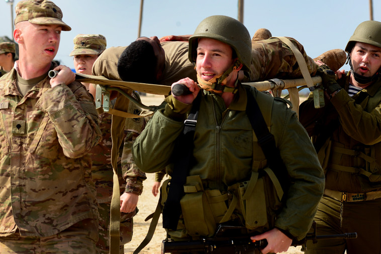 מסר לאויבי ישראל&quot;. חיילים ישראלים ואמריקאים בתרגיל, צילום: סמל מתיאו פלאו, צבא ארה&quot;ב