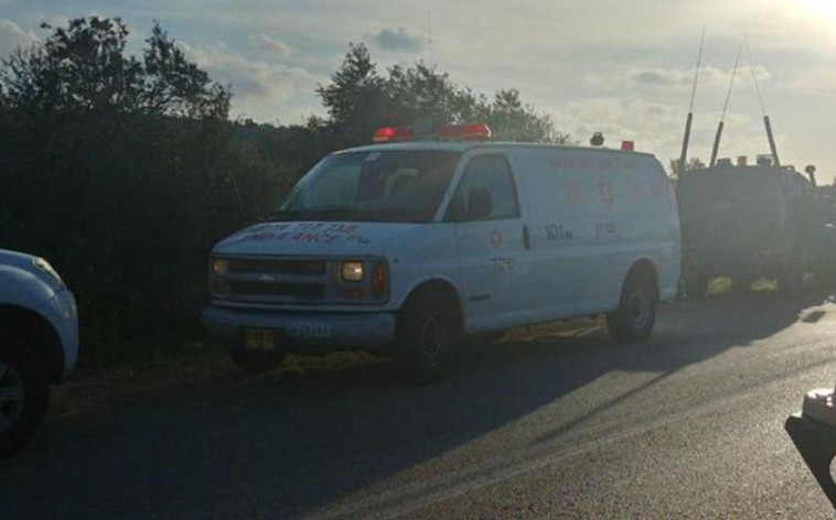 זירת אירוע הדריסה בשומרון. צילום: יונתן ציטרנוביץ/TPS