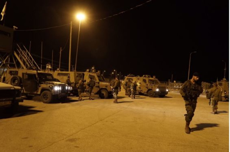 פעילות צה&quot;ל הלילה. צילום: דו&quot;צ