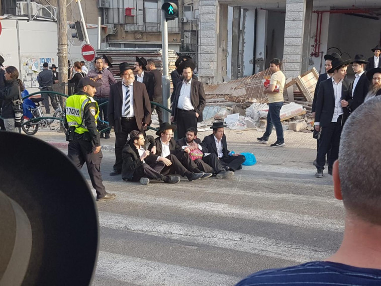 הפגנת 'הפלג הירושלמי'. קרדיט: מחאת החרדים הקיצוניים 