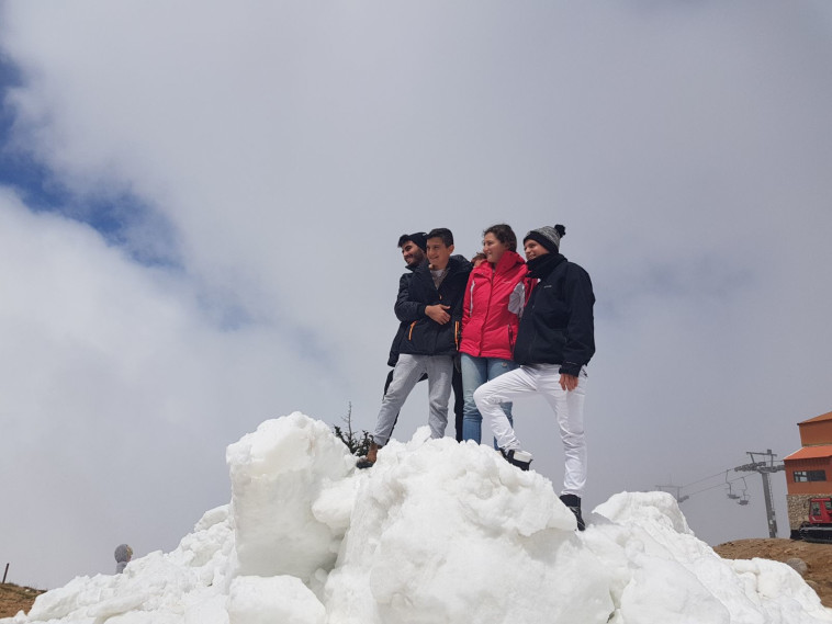 מבלים בחרמון. צילום: אתר החרמון