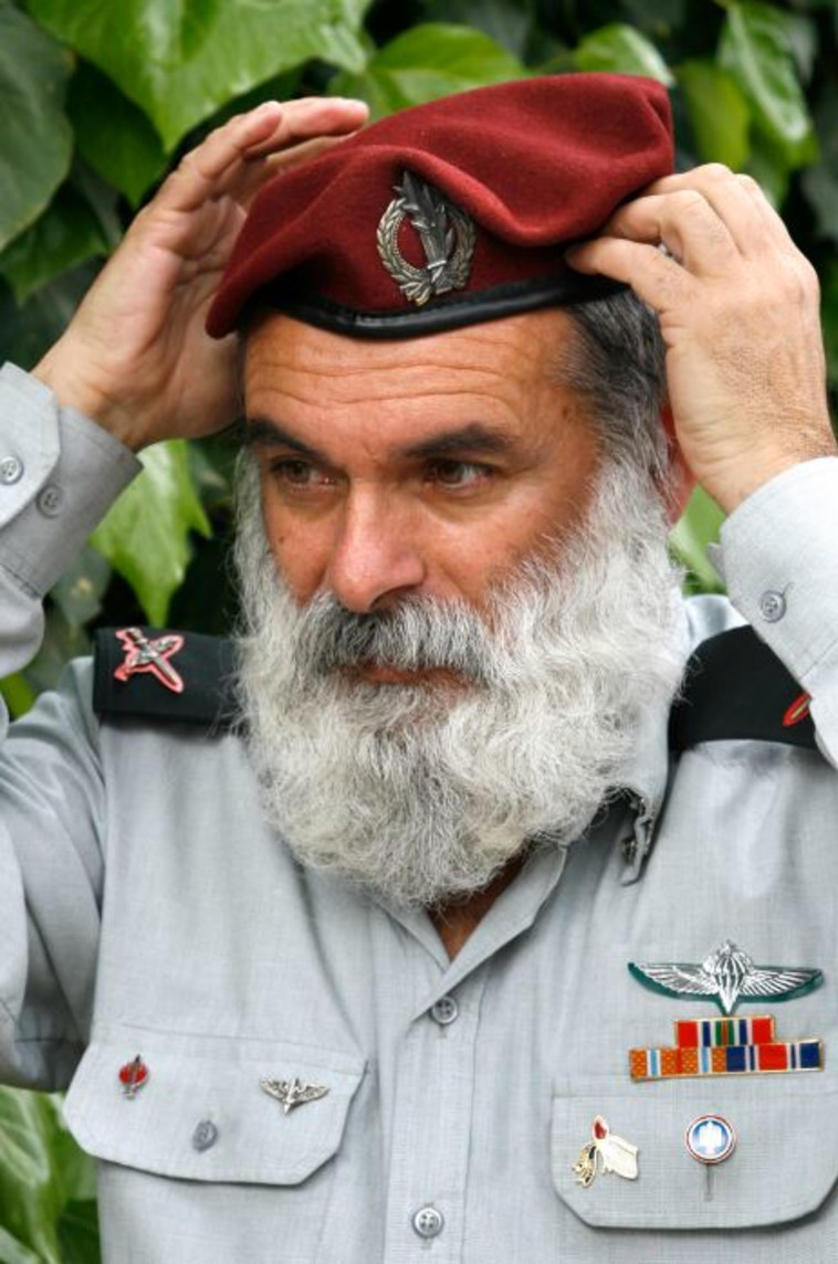 הרב רונצקי בימיו כרב הצבאי הראשי. צילום: נתי שוחט, פלאש 90
