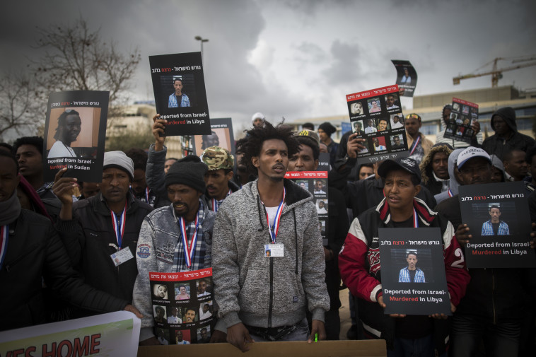 הפגנת מסתננים, ארכיון. צילום: יונתן זינדל, פלאש 90